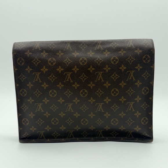 Louis Vuitton Monogram Porte Documents Senateur With Strap – Brown - Picture 9 of 11
